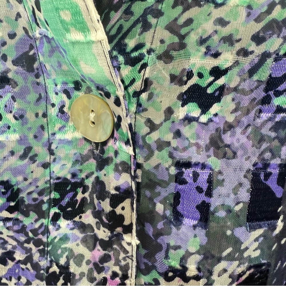 Women's Ruby Rd. Multicolor Abstract Blouse Butto… - image 6